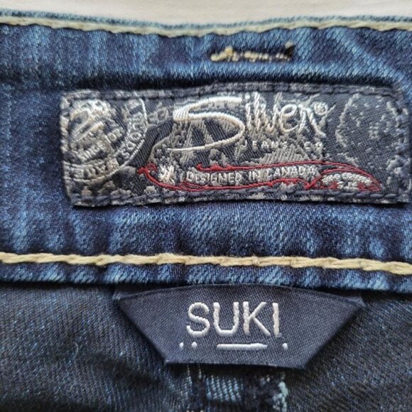 Silver Suki Mid Slim Bootcut Jeans - W27/L30 - Picture 6 of 13